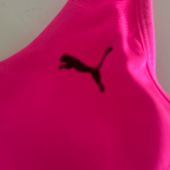 Puma Neon Pink Racerback Sports Bra - Picture 6 of 8
